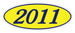 Oval Year Window Stickers