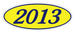 Oval Year Window Stickers
