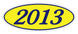 Oval Year Window Stickers