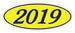 Oval Year Window Stickers