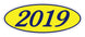Oval Year Window Stickers