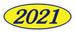 Oval Year Window Stickers