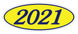 Oval Year Window Stickers