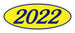 Oval Year Window Stickers