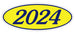 Oval Year Window Stickers