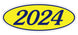 Oval Year Window Stickers