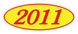 Oval Year Window Stickers