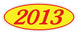 Oval Year Window Stickers
