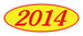 Oval Year Window Stickers