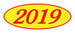 Oval Year Window Stickers