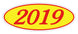Oval Year Window Stickers