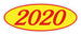 Oval Year Window Stickers