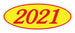 Oval Year Window Stickers