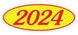 Oval Year Window Stickers