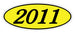 Oval Year Window Stickers