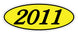 Oval Year Window Stickers