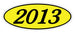 Oval Year Window Stickers