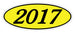 Oval Year Window Stickers