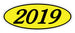 Oval Year Window Stickers