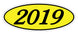 Oval Year Window Stickers
