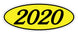 Oval Year Window Stickers
