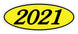 Oval Year Window Stickers