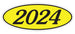 Oval Year Window Stickers