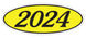 Oval Year Window Stickers