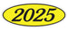 Oval Year Window Stickers