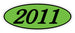 Oval Year Window Stickers