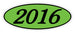 Oval Year Window Stickers