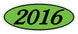 Oval Year Window Stickers