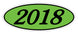 Oval Year Window Stickers