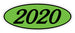 Oval Year Window Stickers