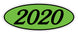 Oval Year Window Stickers