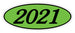 Oval Year Window Stickers