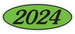 Oval Year Window Stickers