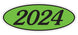 Oval Year Window Stickers