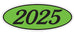 Oval Year Window Stickers