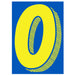Number Window Stickers - 7-1/2" Various Colors
