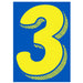 7-1/2" Yellow & Blue