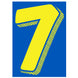7-1/2" Yellow & Blue