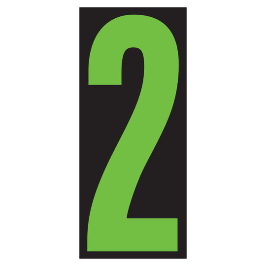 Number Window Stickers - 5-1/2" Window Stickers