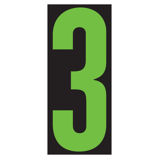 Number Window Stickers - 5-1/2" Window Stickers