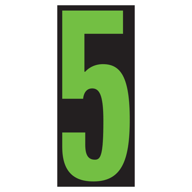 Number Window Stickers - 5-1/2" Window Stickers