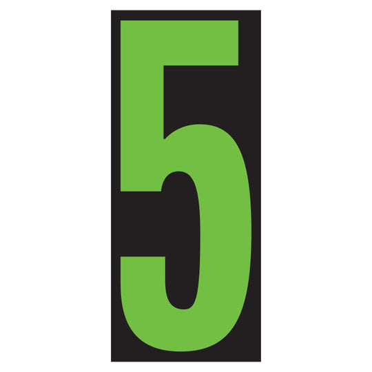 Number Window Stickers - 5-1/2" Window Stickers