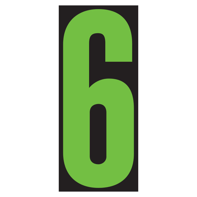 Number Window Stickers - 5-1/2" Window Stickers
