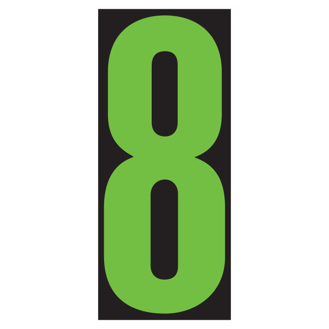 Number Window Stickers - 5-1/2" Window Stickers
