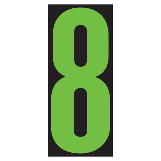 Number Window Stickers - 5-1/2" Window Stickers