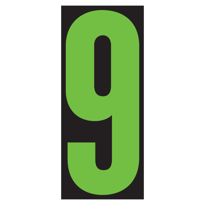 Number Window Stickers - 5-1/2" Window Stickers